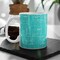 12oz Coffee Mug Turquoise Bloom and Grow Text. High-quality sublimation inks on ceramic mug. Flowers Coffee Mug, Inspirational Coffee Mug product 1